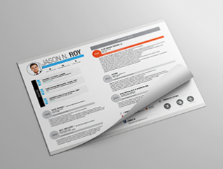 Resume Template Be Square View 1