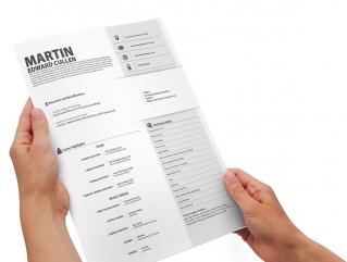 Resume Template Outliner View 1