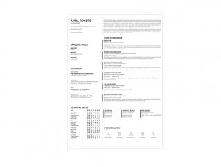 Resume Template Blossom View 1