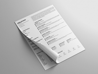 Resume Template Blossom View 1