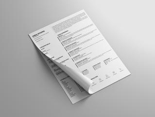 Resume Template Blossom View 1